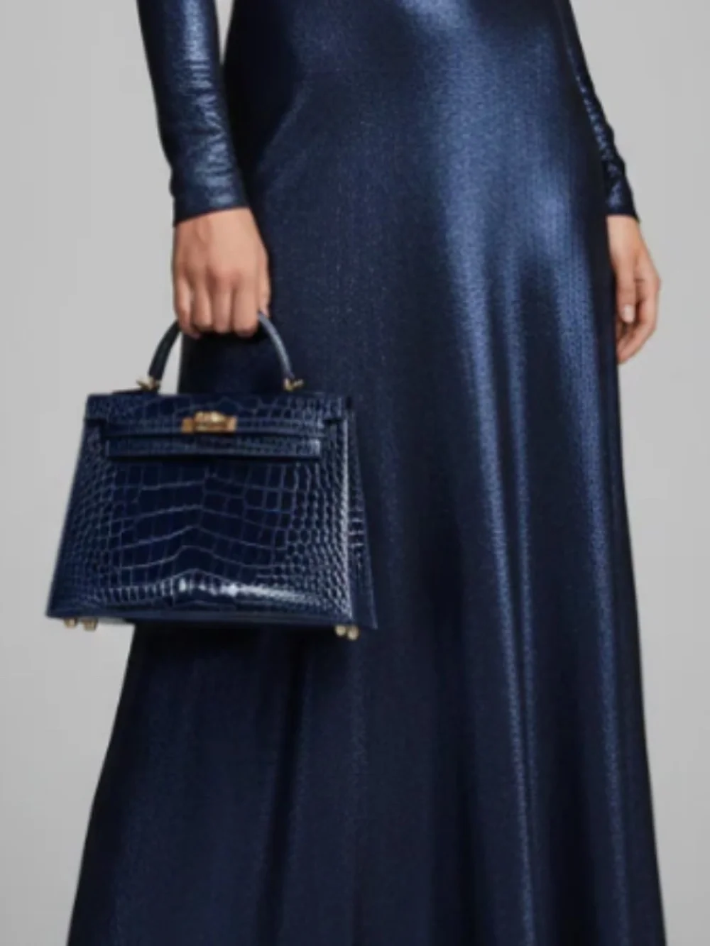 Top handle leather bag